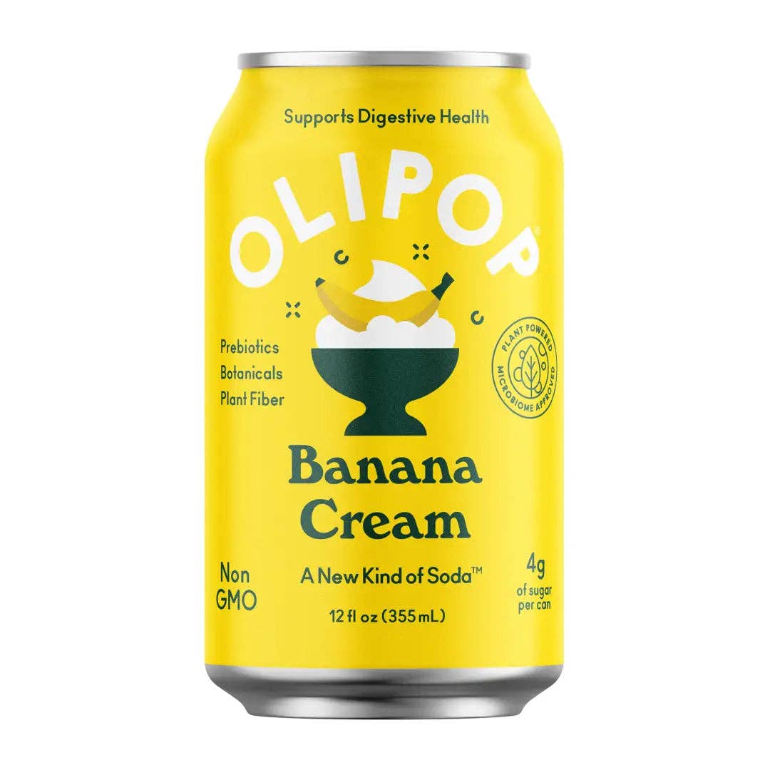 Olipop: Banana Cream Prebiotic Soda