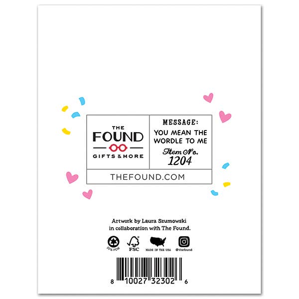 Wordle Mother's Day Card