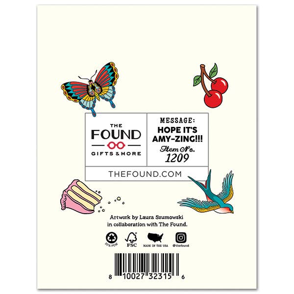 Amy Winehouse Birthday Card