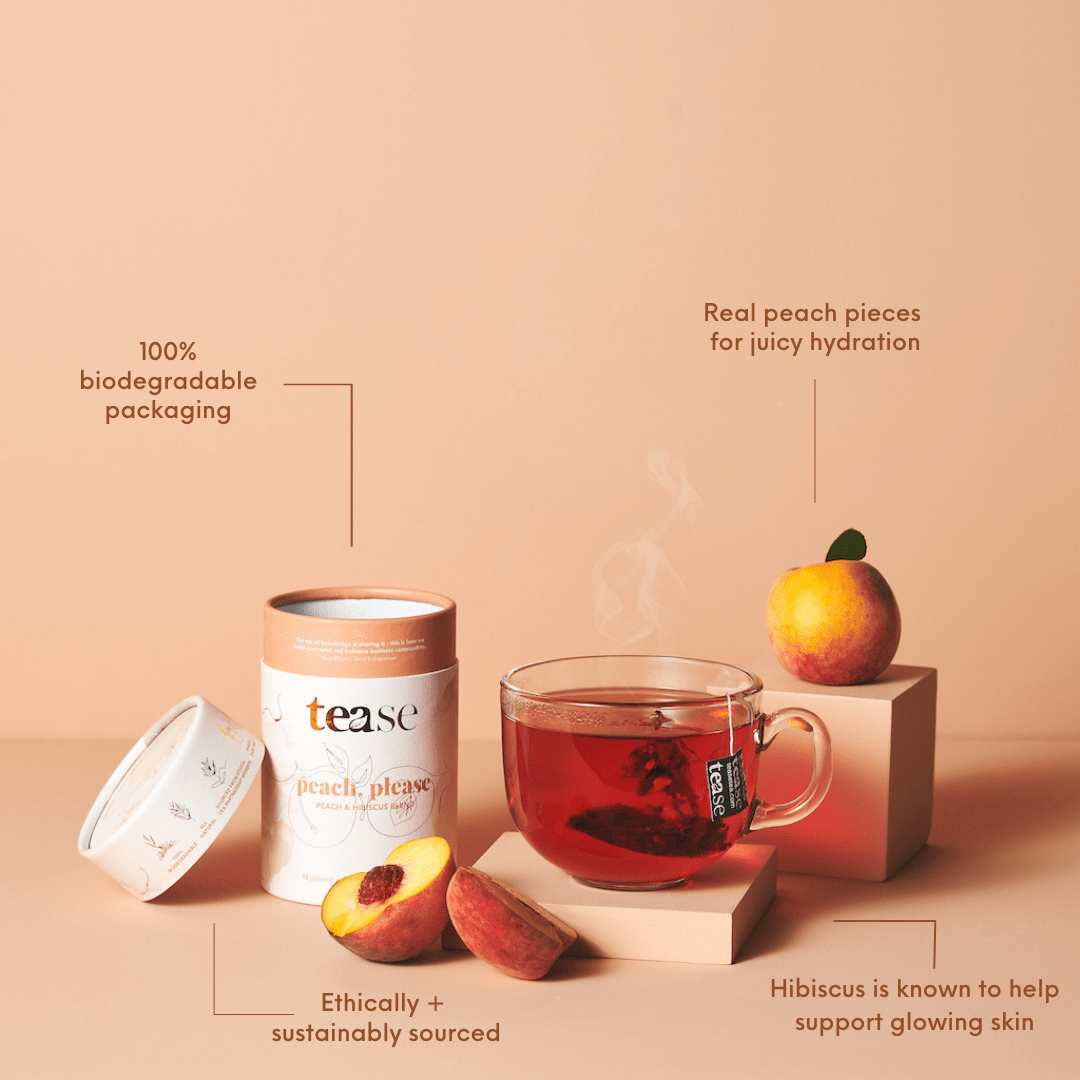 Peach Please: Hydration + Skin Support Wellness Tea Blend