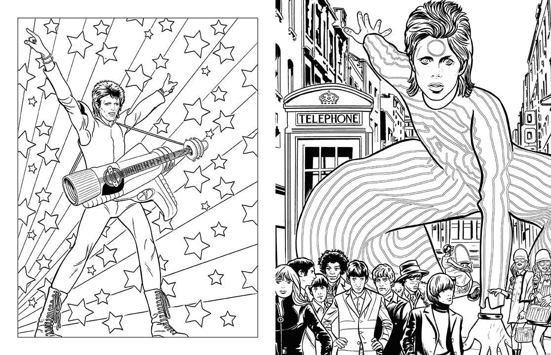 BOWIE: A Michael Allred Coloring Book