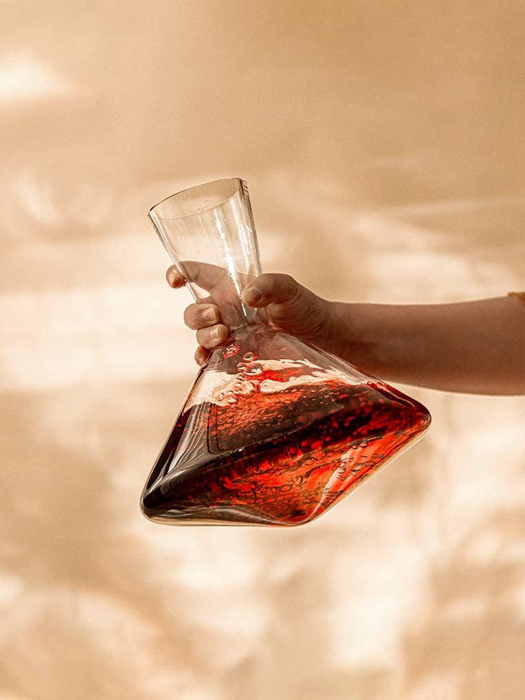 Balance Wine Decanter with Wooden Base