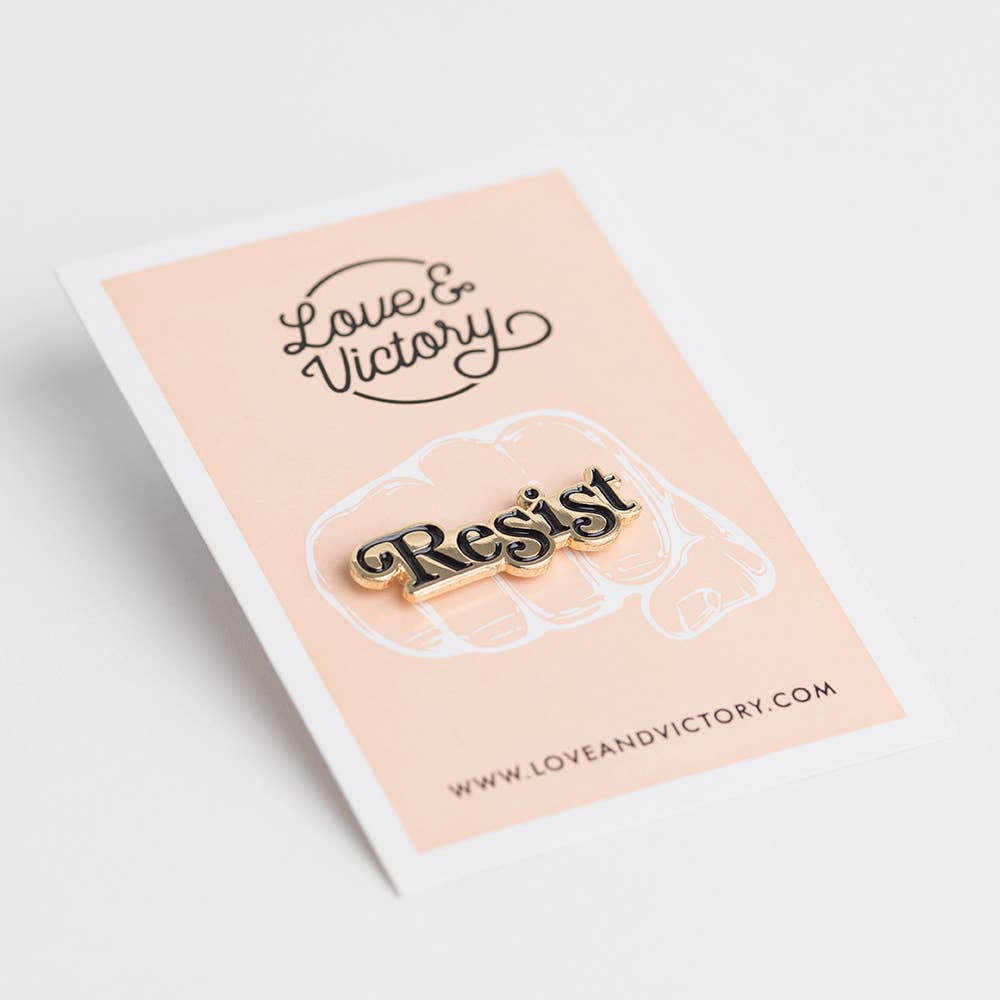 "Resist" Enamel Pin