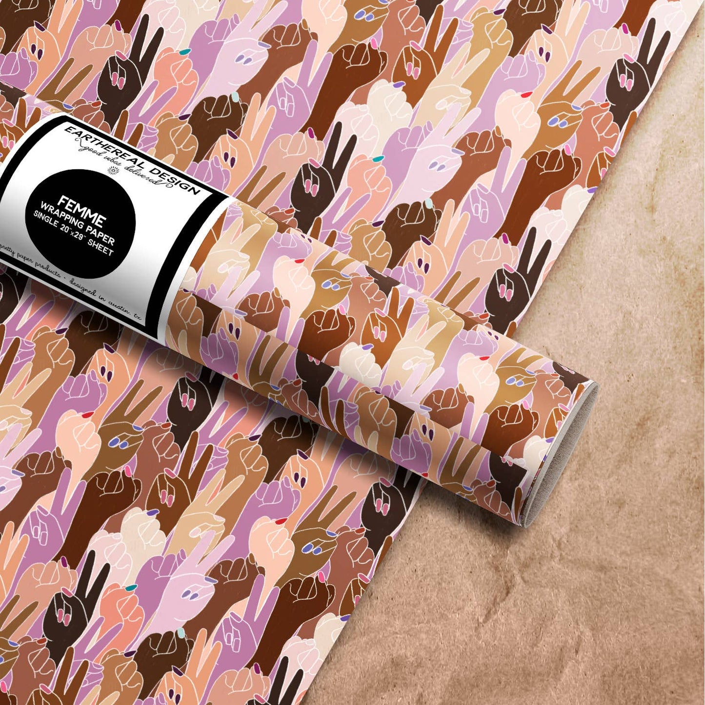 Femme Wrapping Paper Sheet