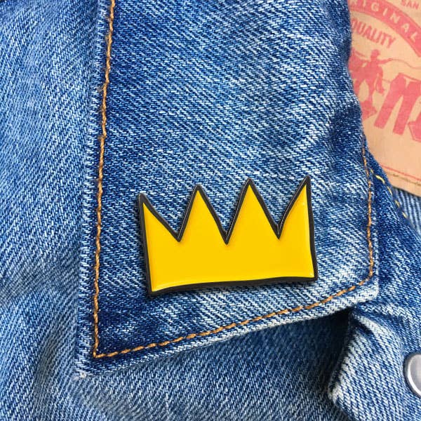 Basquiat Crown Pin
