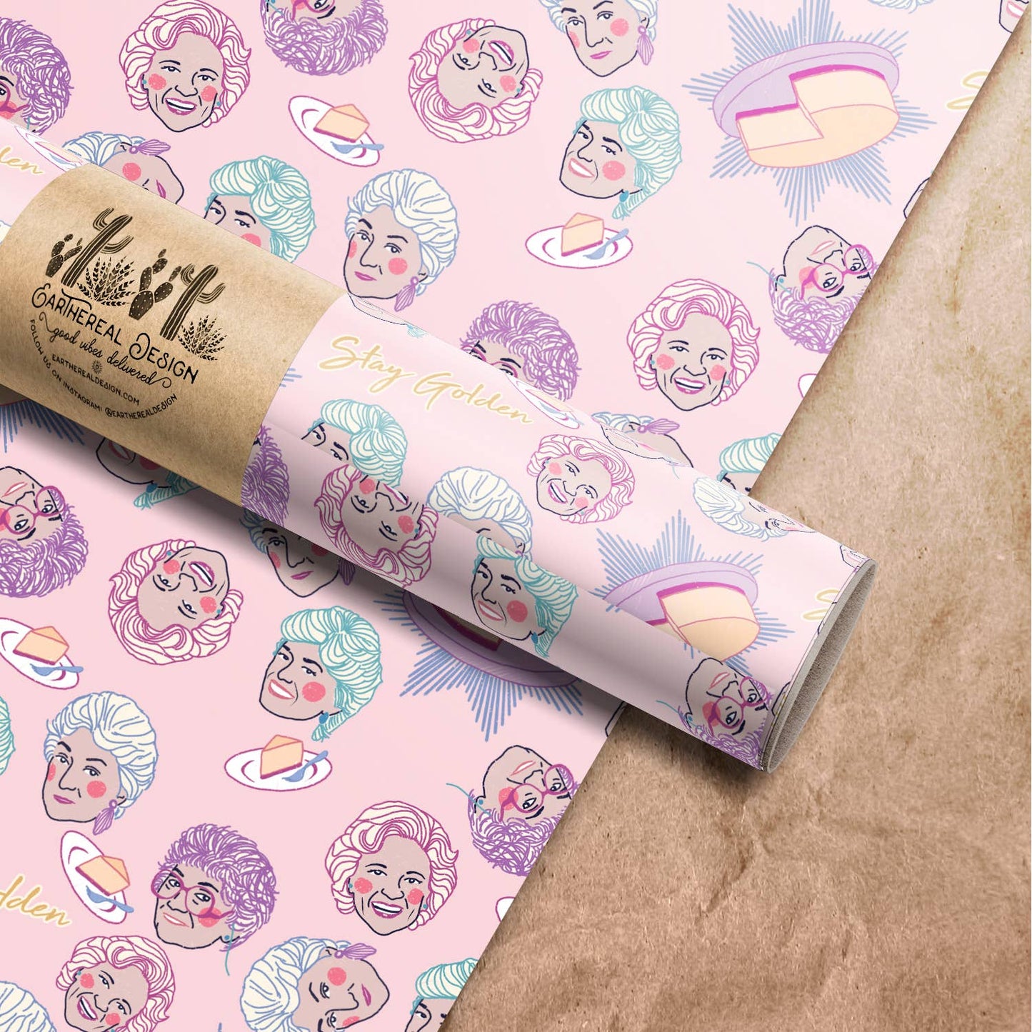 Golden Girls Wrapping Paper Sheet
