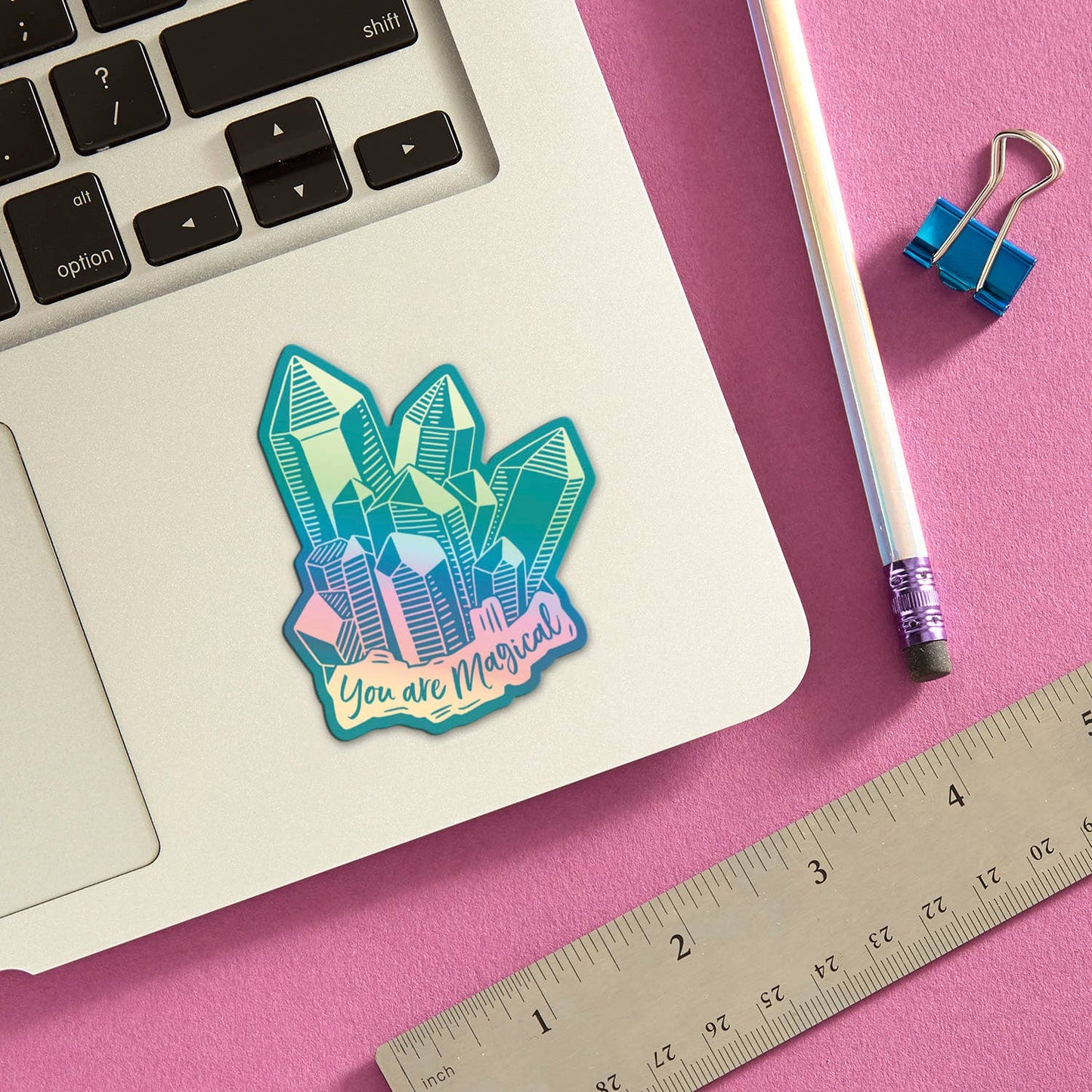 Crystals You Are Magical Die Cut Sticker
