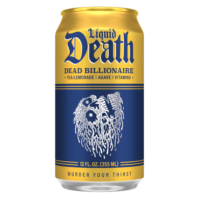 LIQUID DEATH: Dead Billionaire Tea/Lemonade