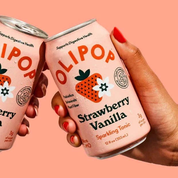 Olipop Strawberry Vanilla Sparkling Tonic