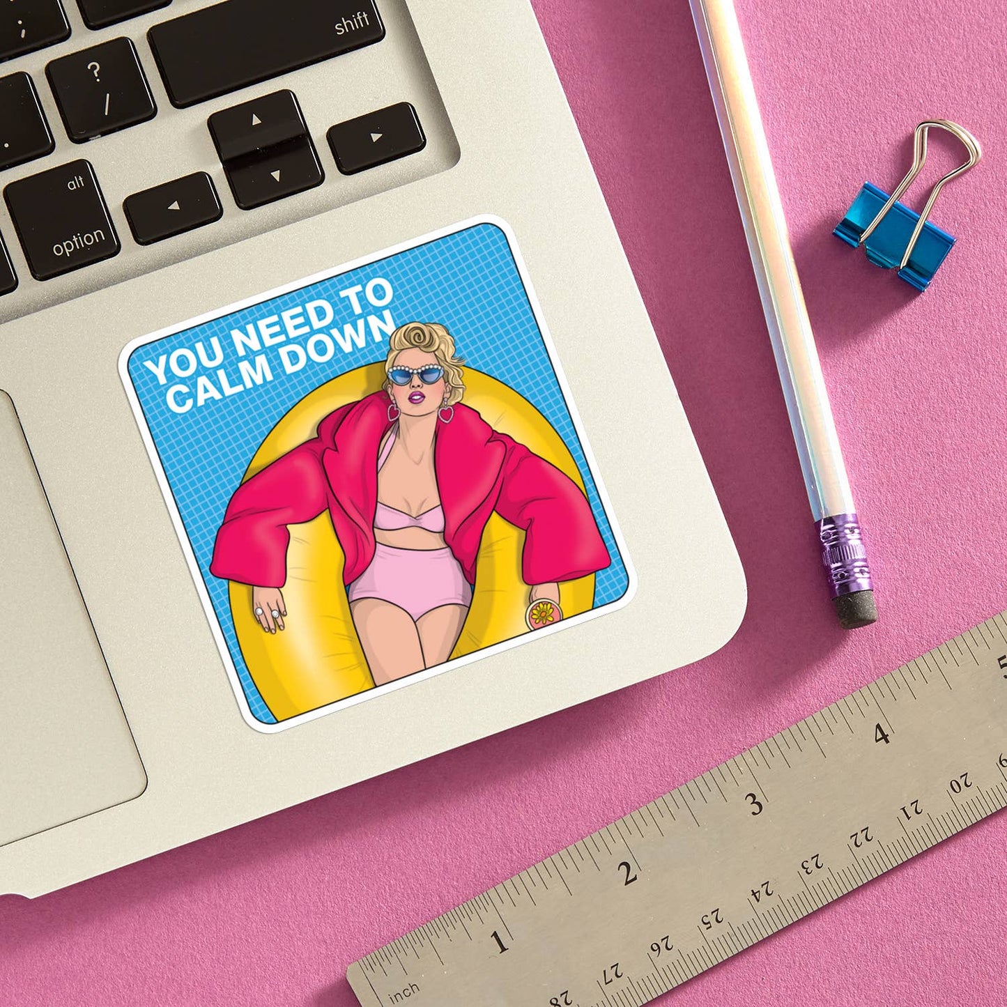 Taylor You Need To Calm Down Die Cut Sticker