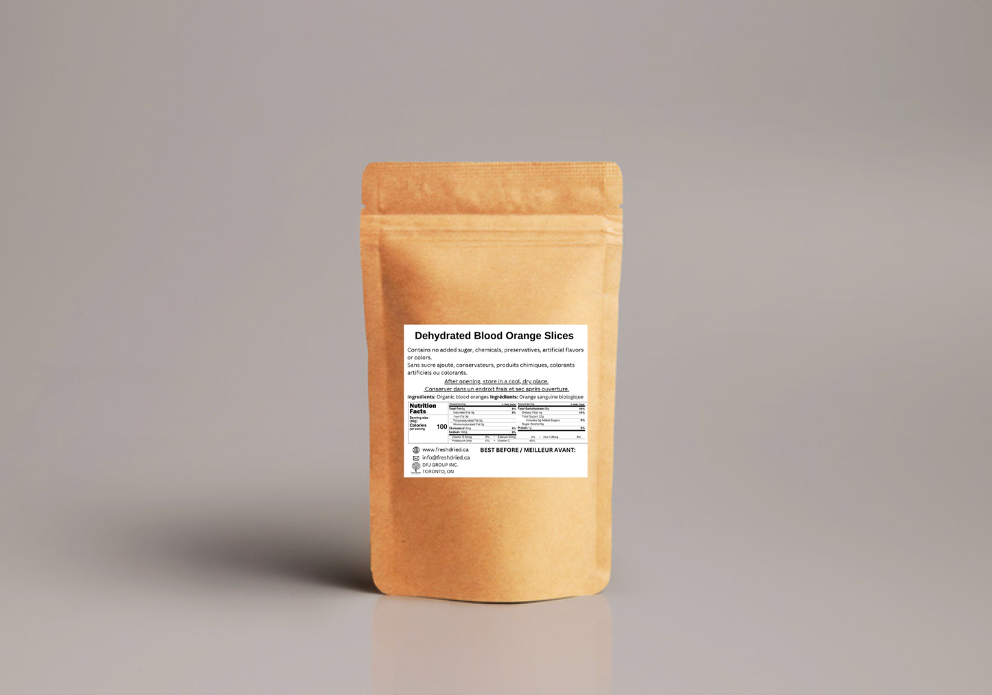 Organic Dried Blood Orange Wheel
