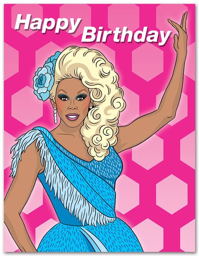 RuPaul Drag Queen Happy Birthday Card