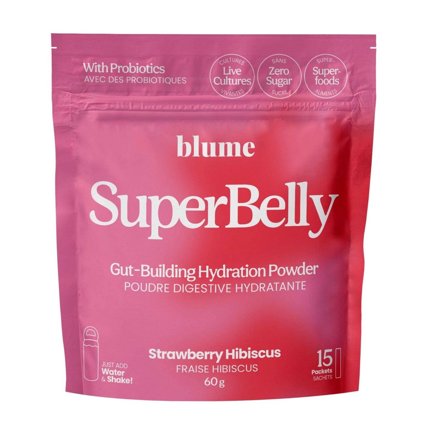 blume: SuperBelly Hydration & Gut Mix -- Strawberry Hibiscus