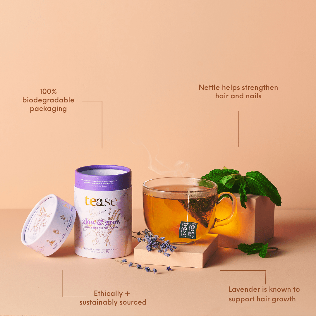Tease: Glow & Grow Superfood + Adaptogen Tea Blend | Beauty Support