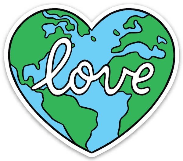 Love Earth Sticker
