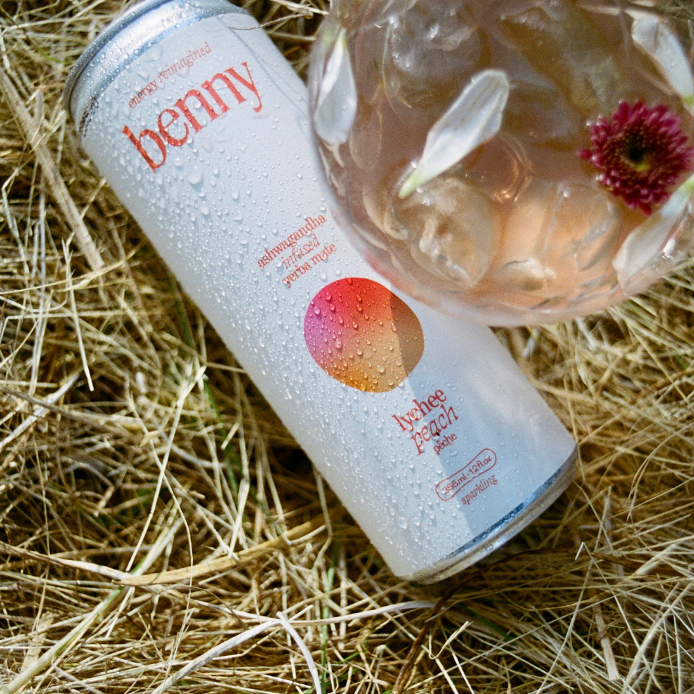 benny: Peach Lychee + Ashwagandha Energy Drink