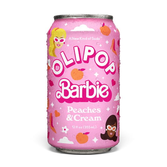 Olipop: Barbie Peaches & Cream Prebiotic Soda