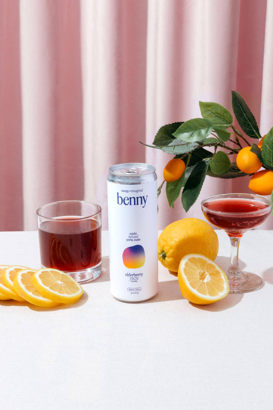 benny: Elderberry Yuzu + Reishi Energy Drink