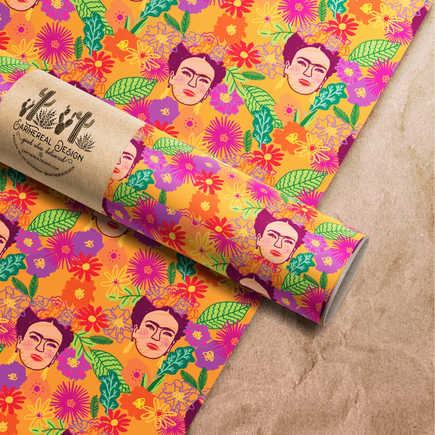 Frida Kahlo Wrapping Paper Sheet