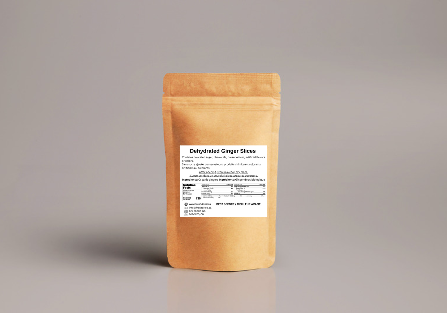 Dried Ginger Slices - organic