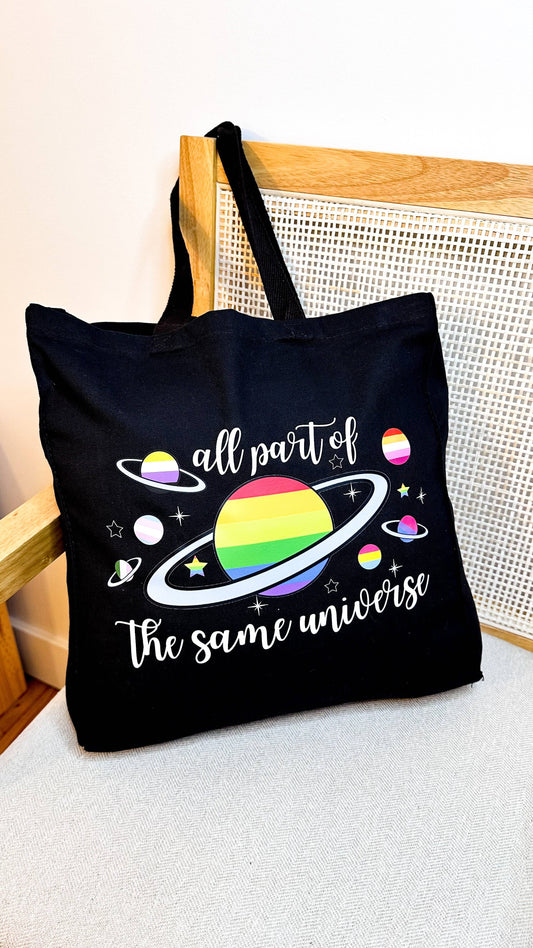 All Part of The Same Universe Canvas Tote Bag