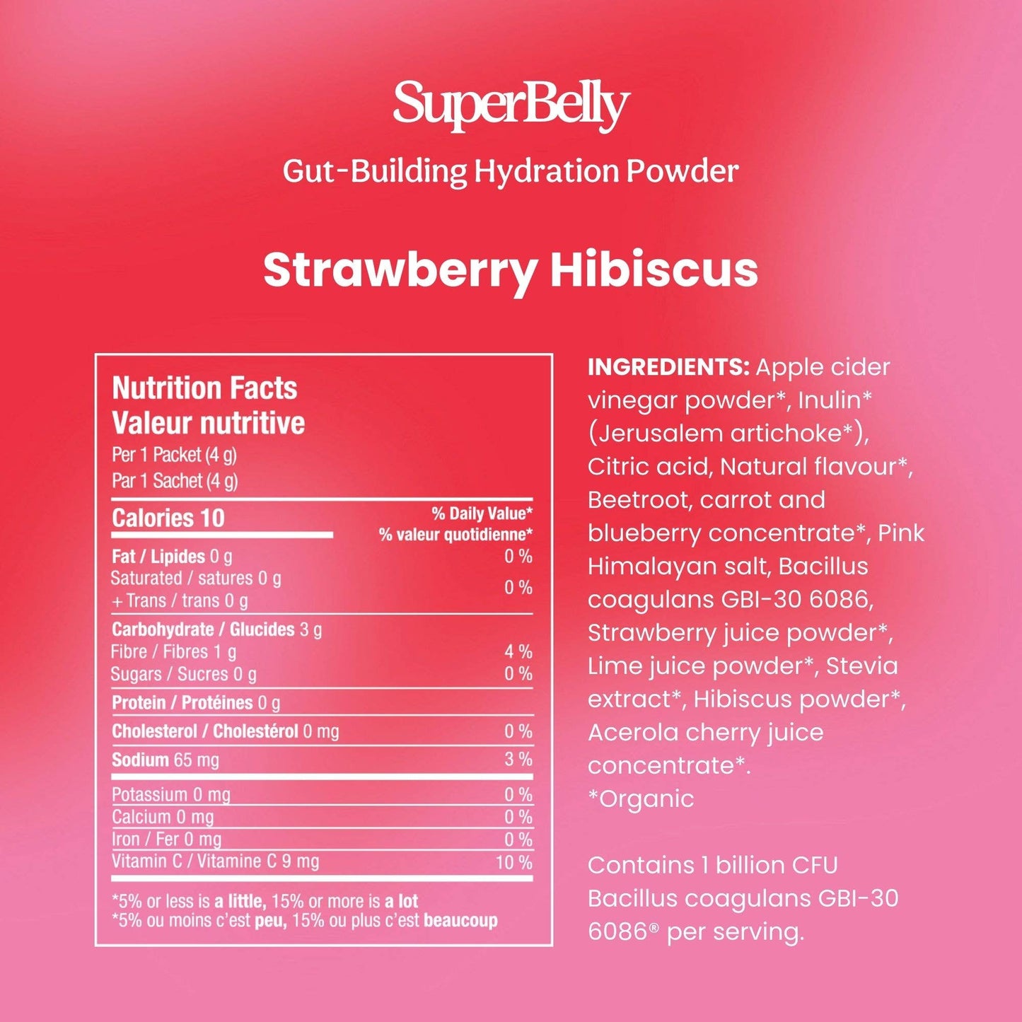 blume: SuperBelly Hydration & Gut Mix -- Strawberry Hibiscus