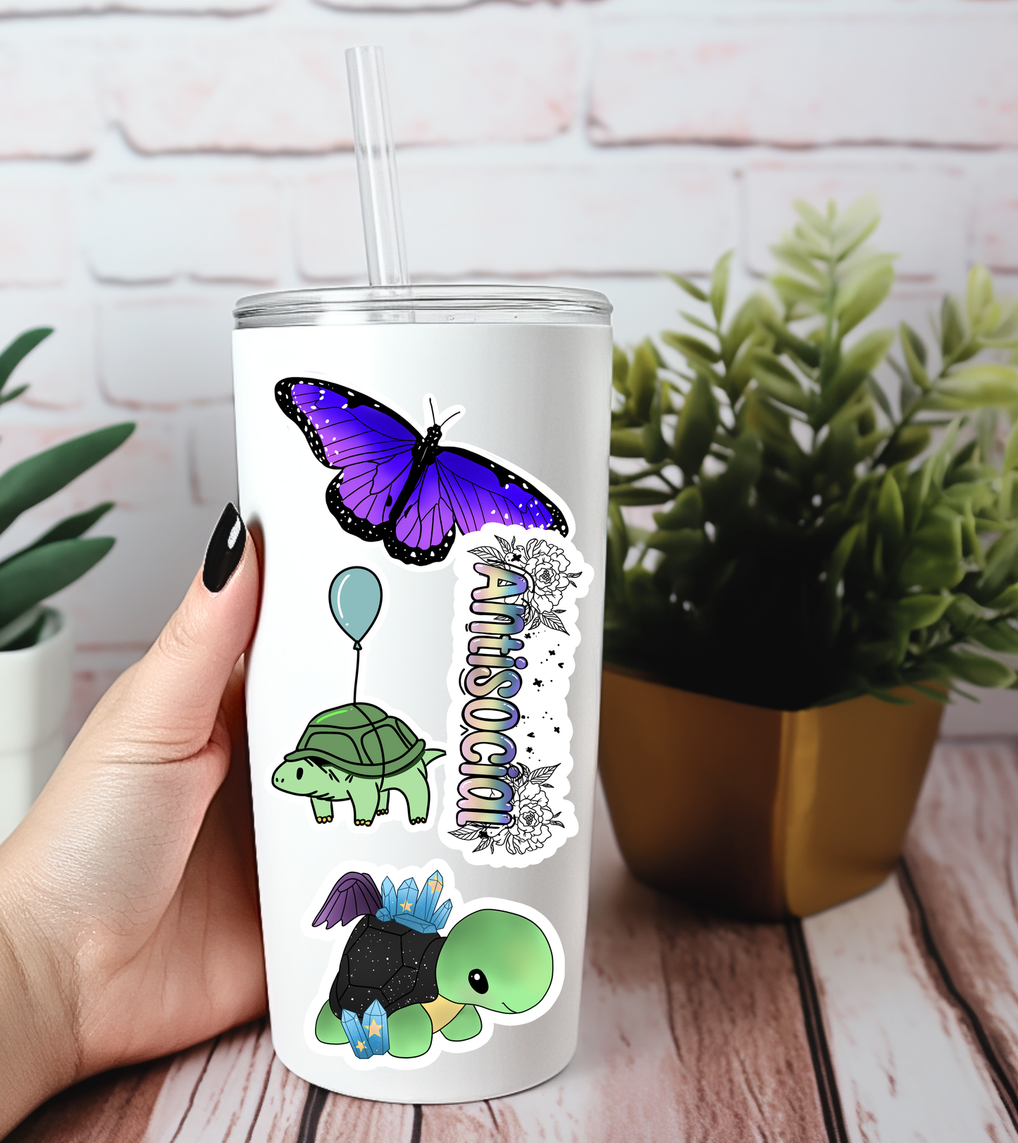 GAY AF Frog | LGBTQ+ | Cute | Waterproof Sticker | 2.5"