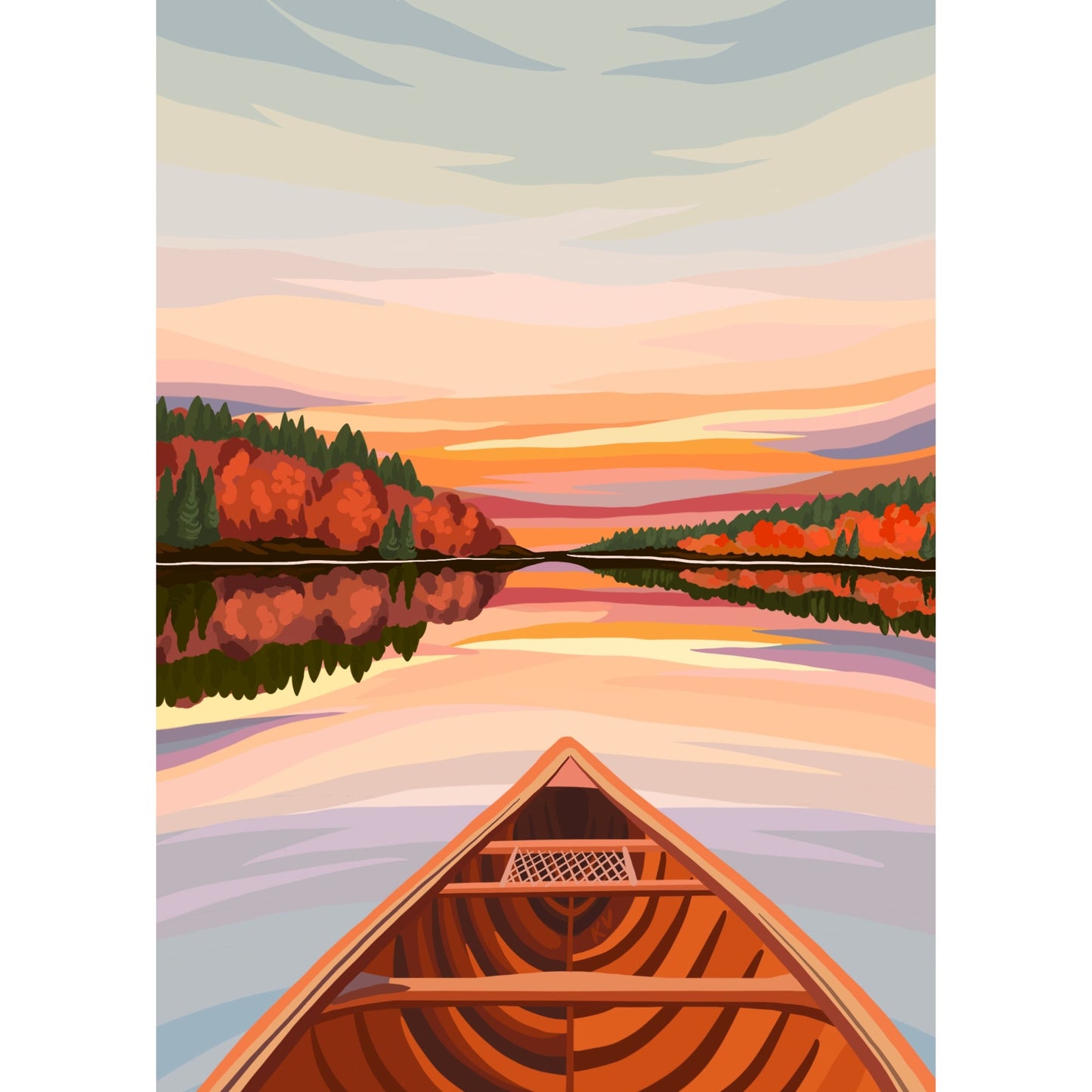 Canoeing at Dawn | 500-Piece Puzzle for Adults | Designed in Canada by Kelsey Voss