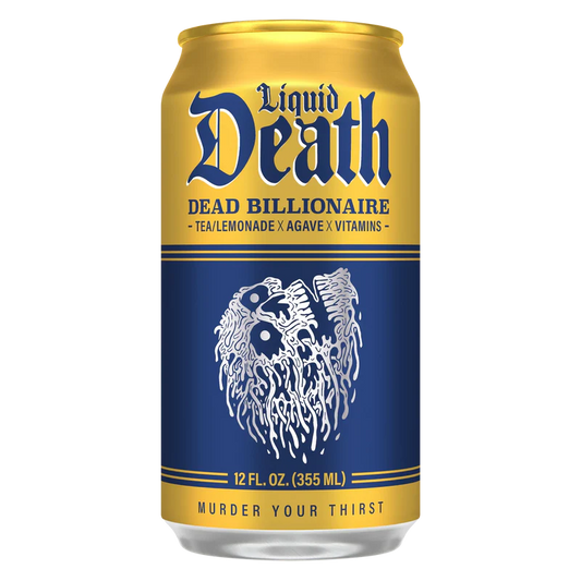LIQUID DEATH: Dead Billionaire Tea/Lemonade