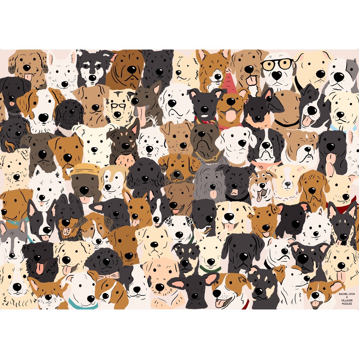Rescue Dogs | 1000-Piece Puzzle for Adults | Designed in Canada by Rachel Lyon