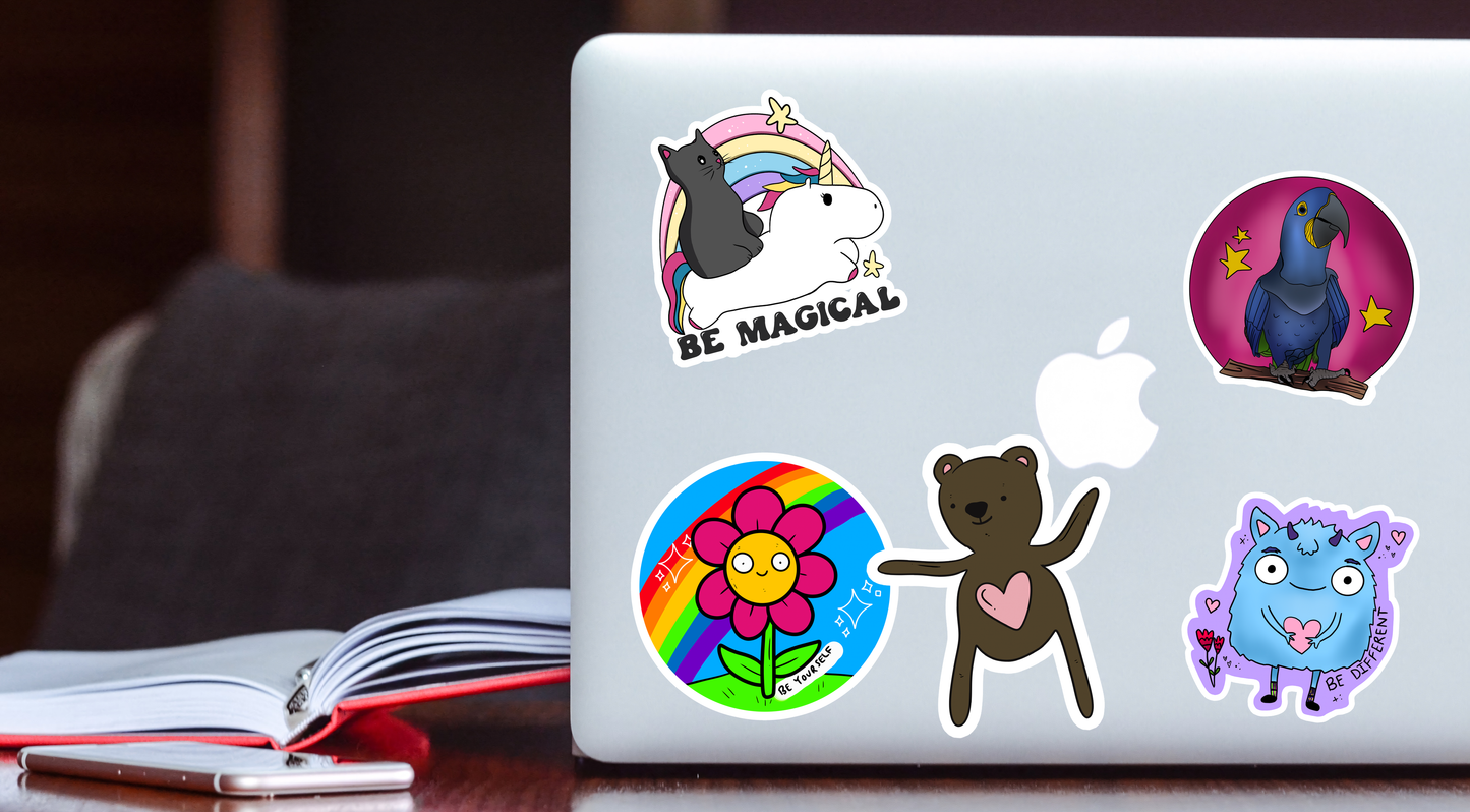 GAY AF Frog | LGBTQ+ | Cute | Waterproof Sticker | 2.5"