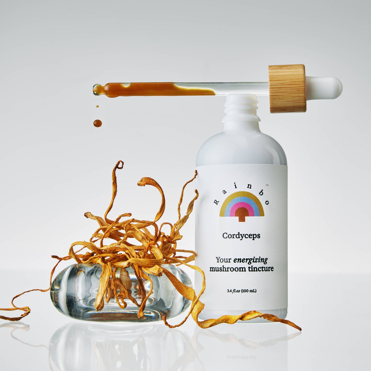 Rainbo: Cordyceps Dual Extract Tincture *Alcohol Free*