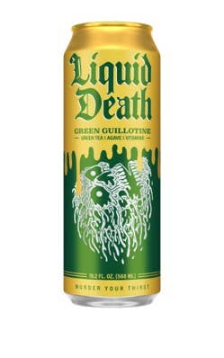 Liquid Death Tea, Green Guillotine 19.2fl oz, 12ct