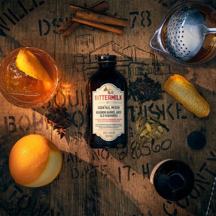 Bittermilk: No.1 Bourbon Barrel Aged Old Fashioned Cocktail Mixer