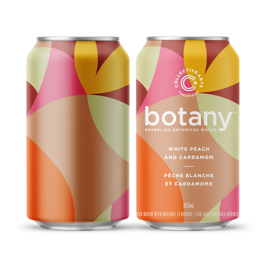 Botany White Peach and Cardamom Sparkling Botanical Water