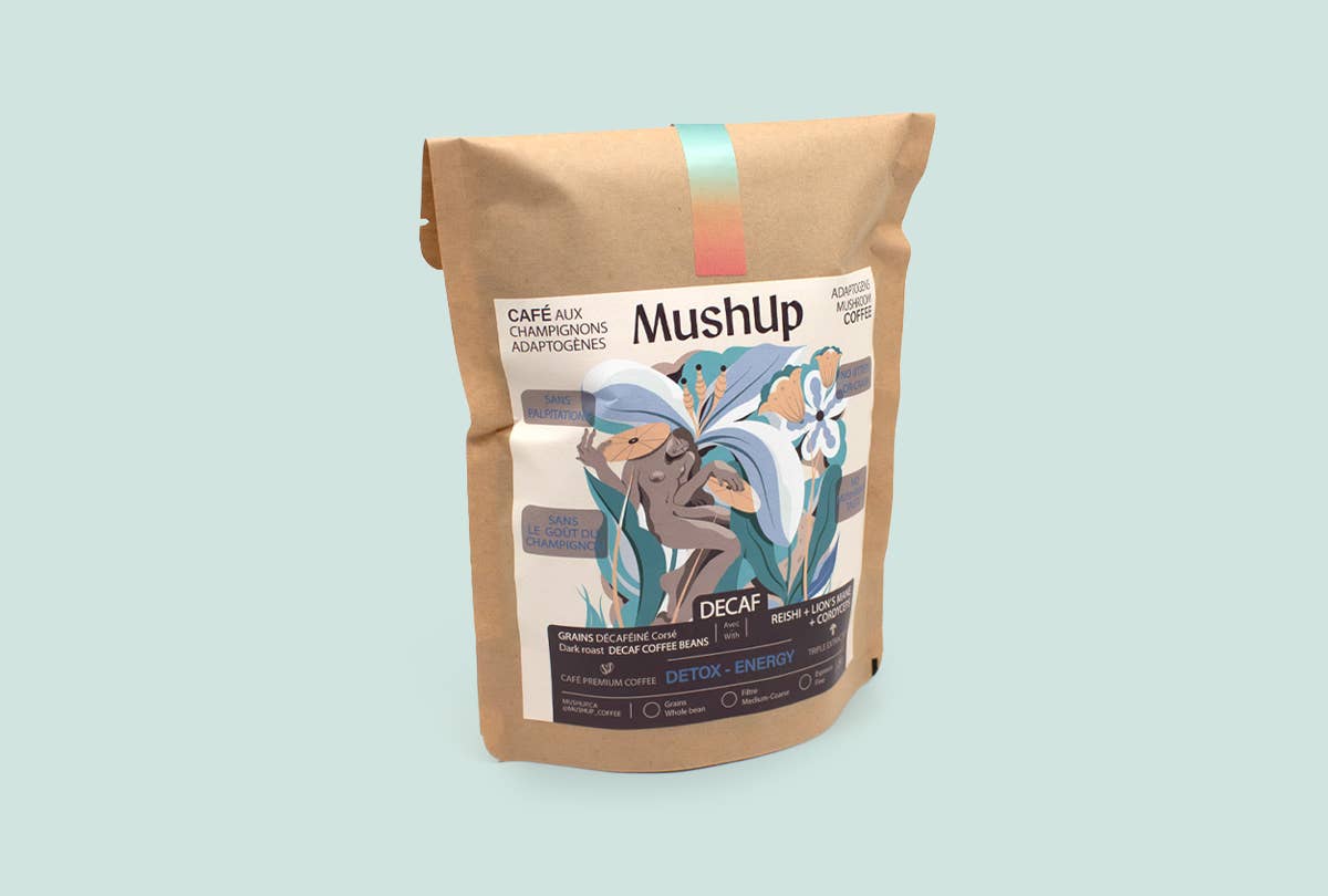 Whole Bean Mushroom coffee - DECAF [Lion's Mane + Cordyceps]