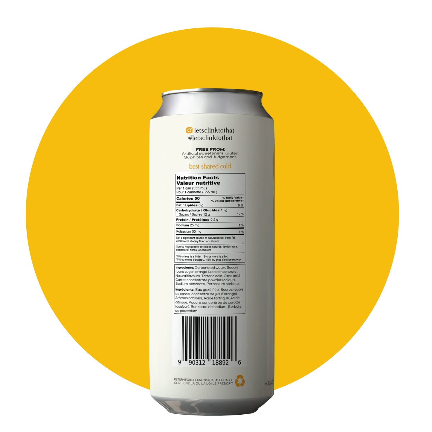 CLINK: Mimosa Bubbly Brut Mocktail