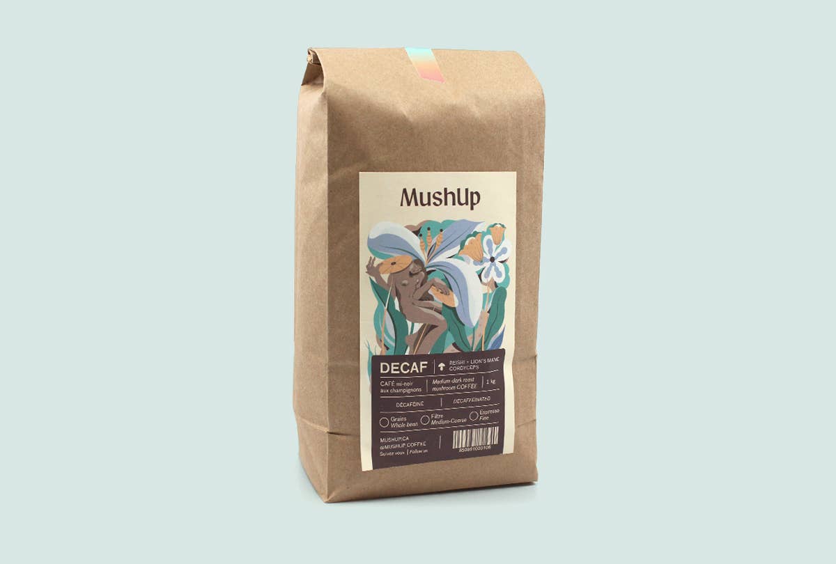Whole Bean Mushroom coffee - DECAF [Lion's Mane + Cordyceps]