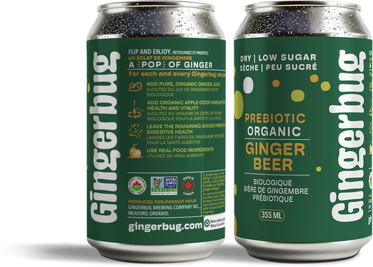 Gingerbug: DRY Prebiotic Ginger Beer