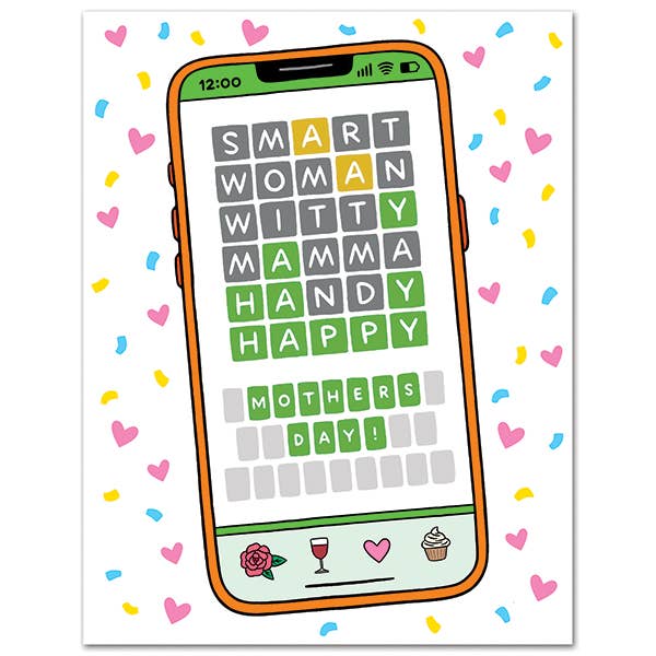 Wordle Mother's Day Card